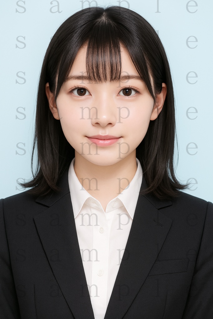 AI女性・履歴書写真素材11枚セット(商用利用可・著作権フリー)