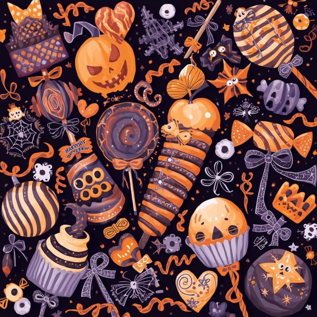 ハロウィン ガーリークリップアートコレクション PNG(15デザイン)