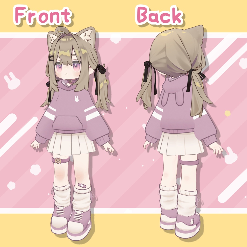 うさみみパーカー 【まめふれんず対応】