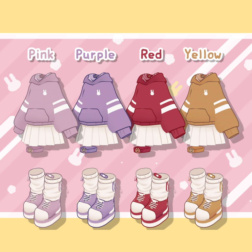 うさみみパーカー 【まめふれんず対応】