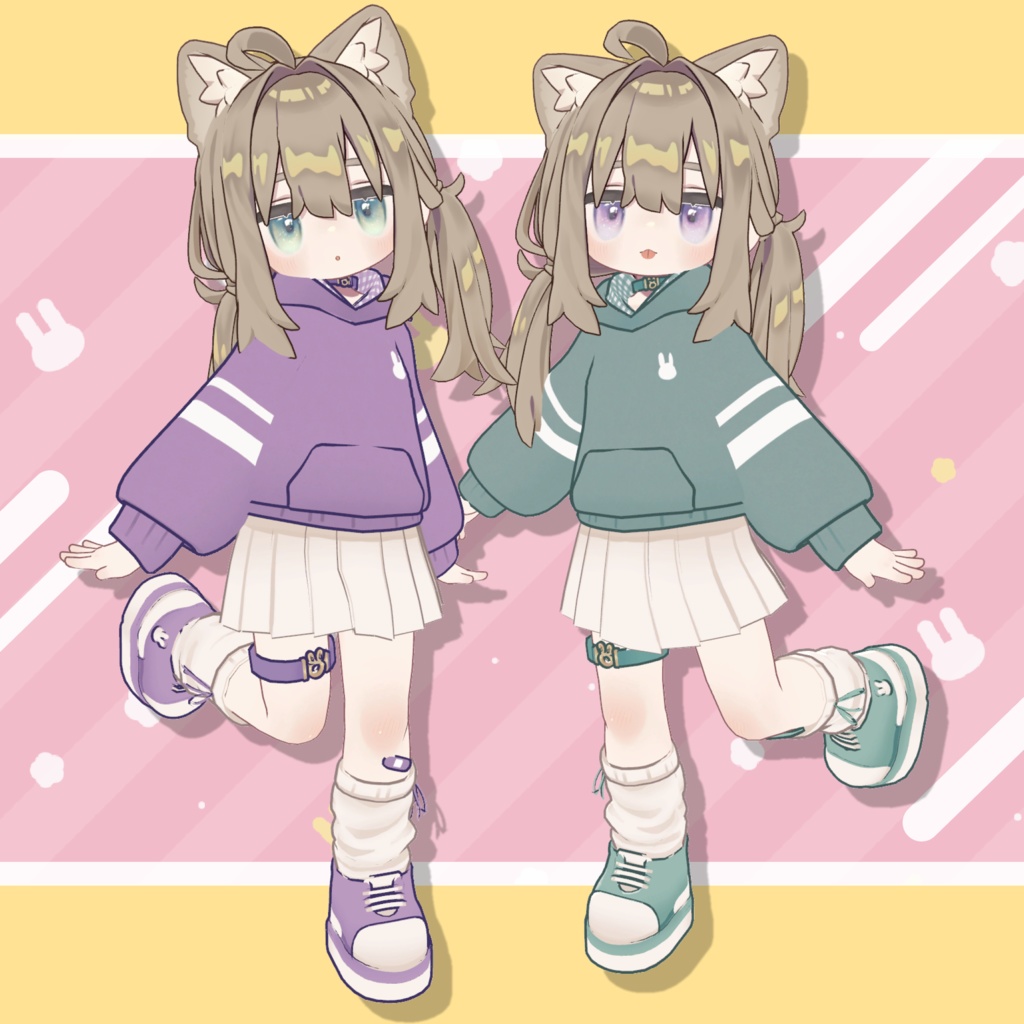 うさみみパーカー 【まめふれんず対応】