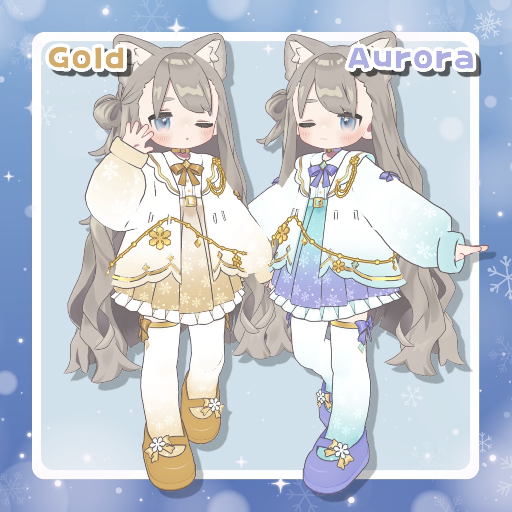 【SALE!】ゆきいろフローズン❄️【まめふれんず・えも研・ネメシス対応】衣装