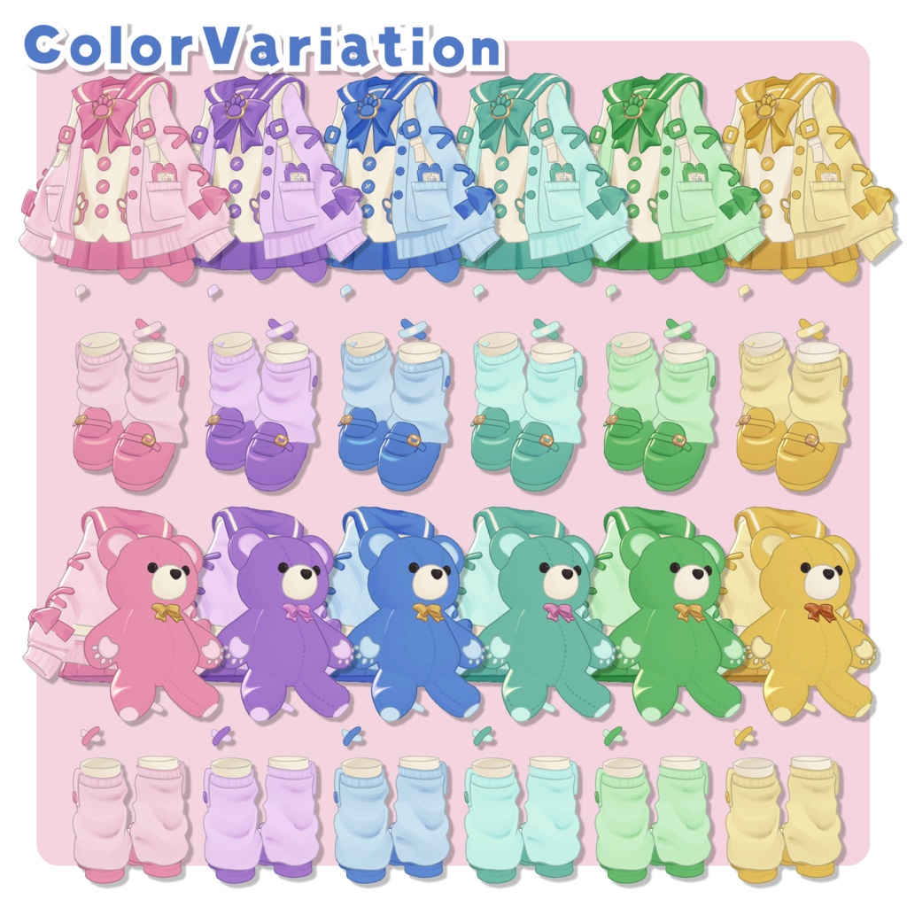 【新作SALE】ゆるくまスクール【4アバター対応】