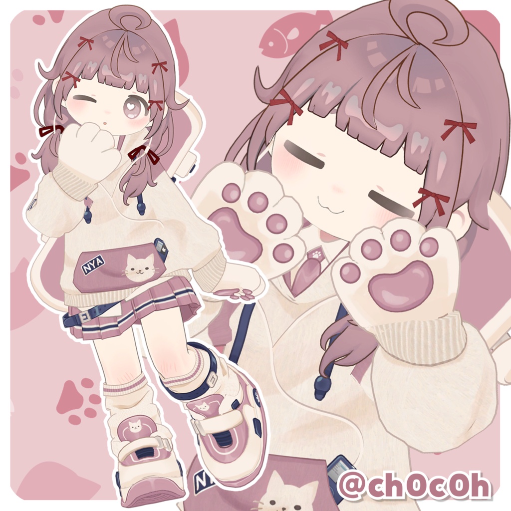 【発売記念SALE🐱】にゃんだふるでいず🛹【5アバター対応】