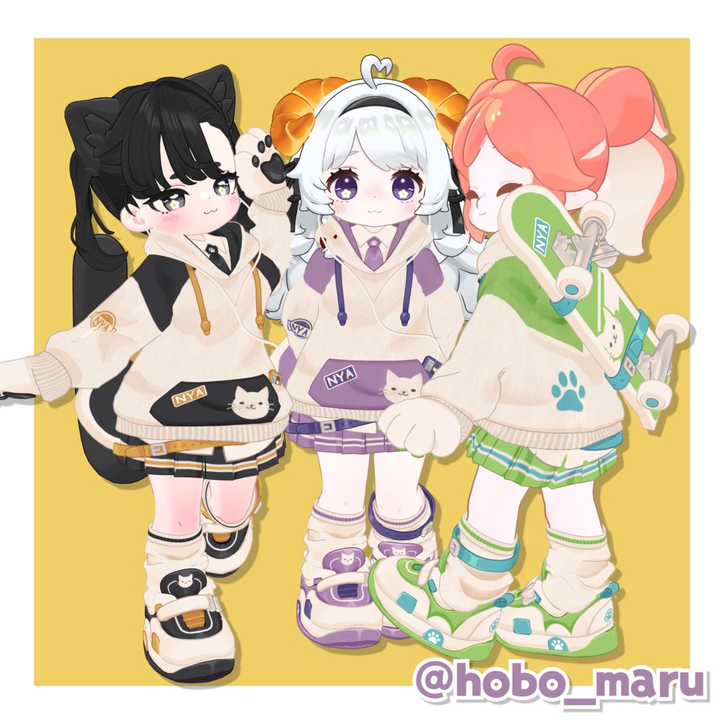 【発売記念SALE🐱】にゃんだふるでいず🛹【5アバター対応】