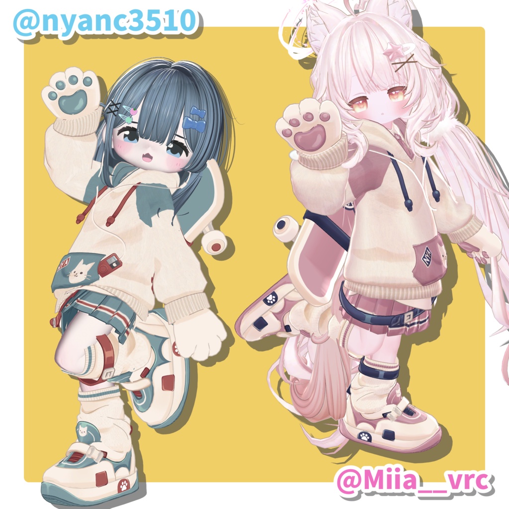 【発売記念SALE🐱】にゃんだふるでいず🛹【5アバター対応】