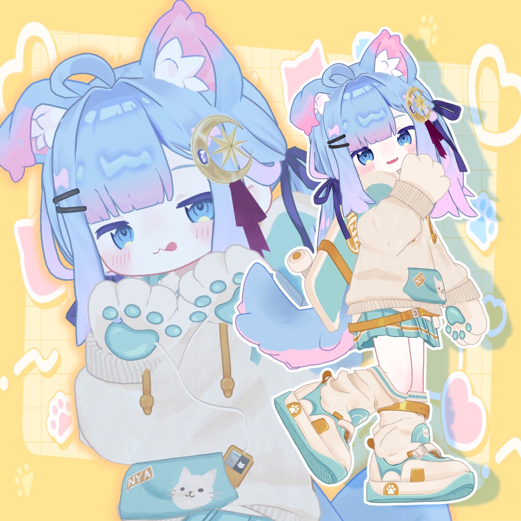 【発売記念SALE🐱】にゃんだふるでいず🛹【5アバター対応】