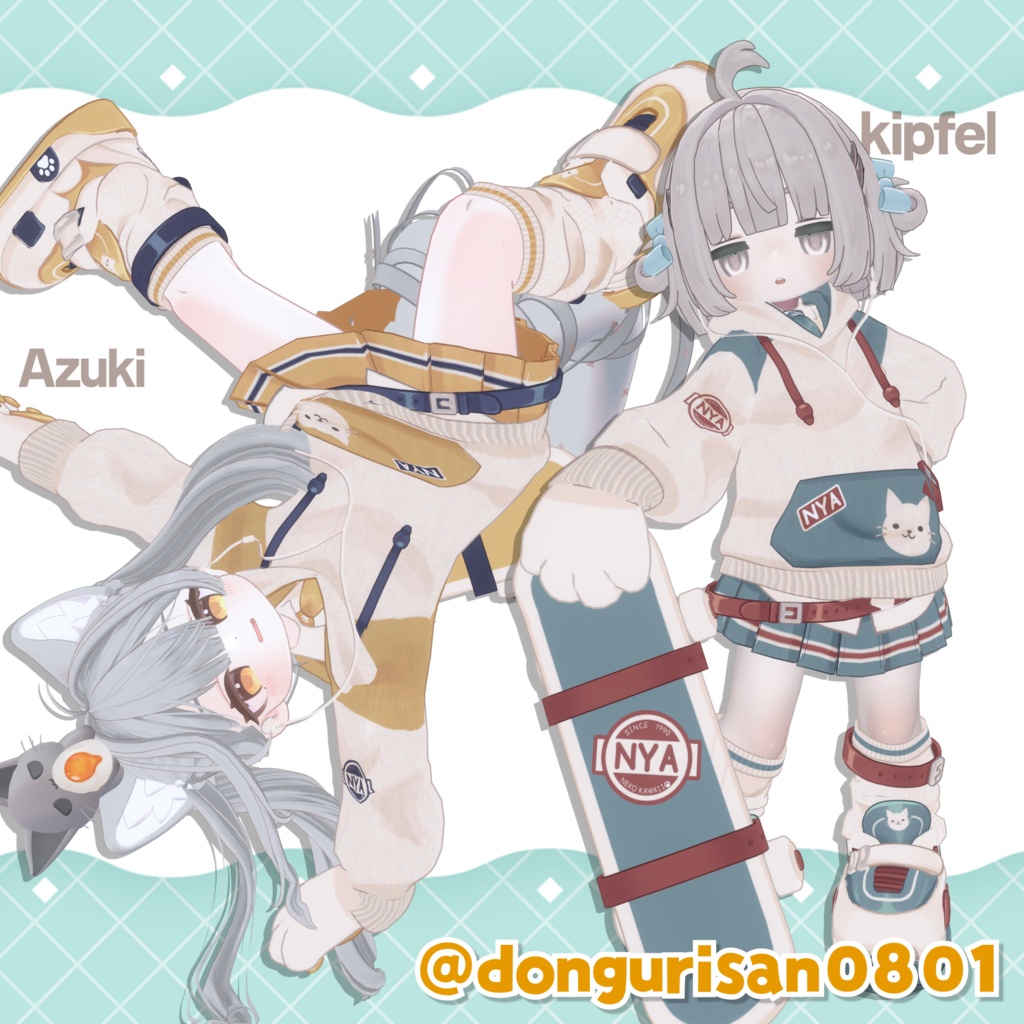 【発売記念SALE🐱】にゃんだふるでいず🛹【5アバター対応】