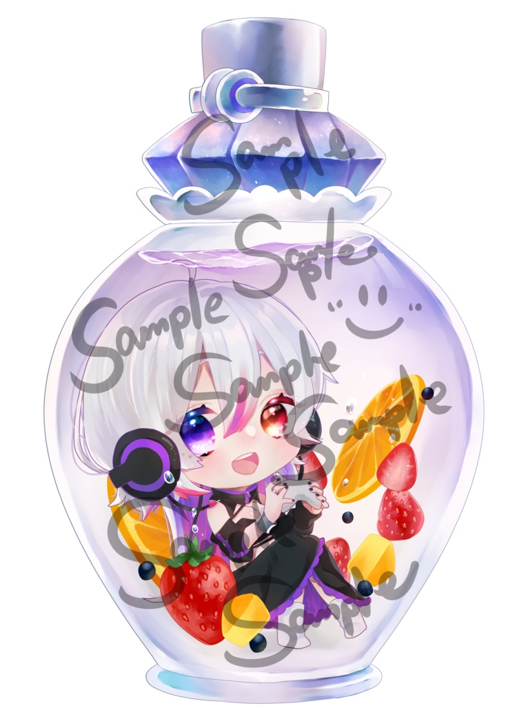 2022年LuKia誕生日記念グッズ アクリルキーホルダー/長袖Tシャツ/ポストカード/缶バッチ