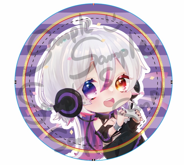 2022年LuKia誕生日記念グッズ アクリルキーホルダー/長袖Tシャツ/ポストカード/缶バッチ