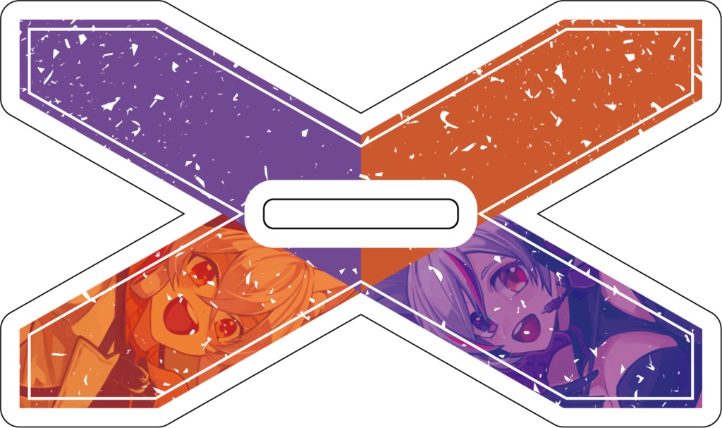 歌ってみたコラボ記念グッズ 天満ニア×LuKia アクリルスタンド&ラメ缶バッチ