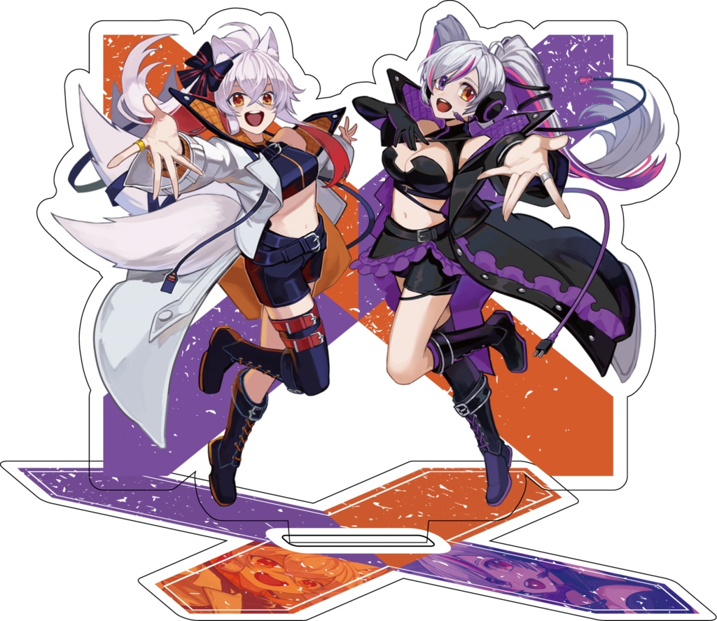 歌ってみたコラボ記念グッズ 天満ニア×LuKia アクリルスタンド&ラメ缶バッチ