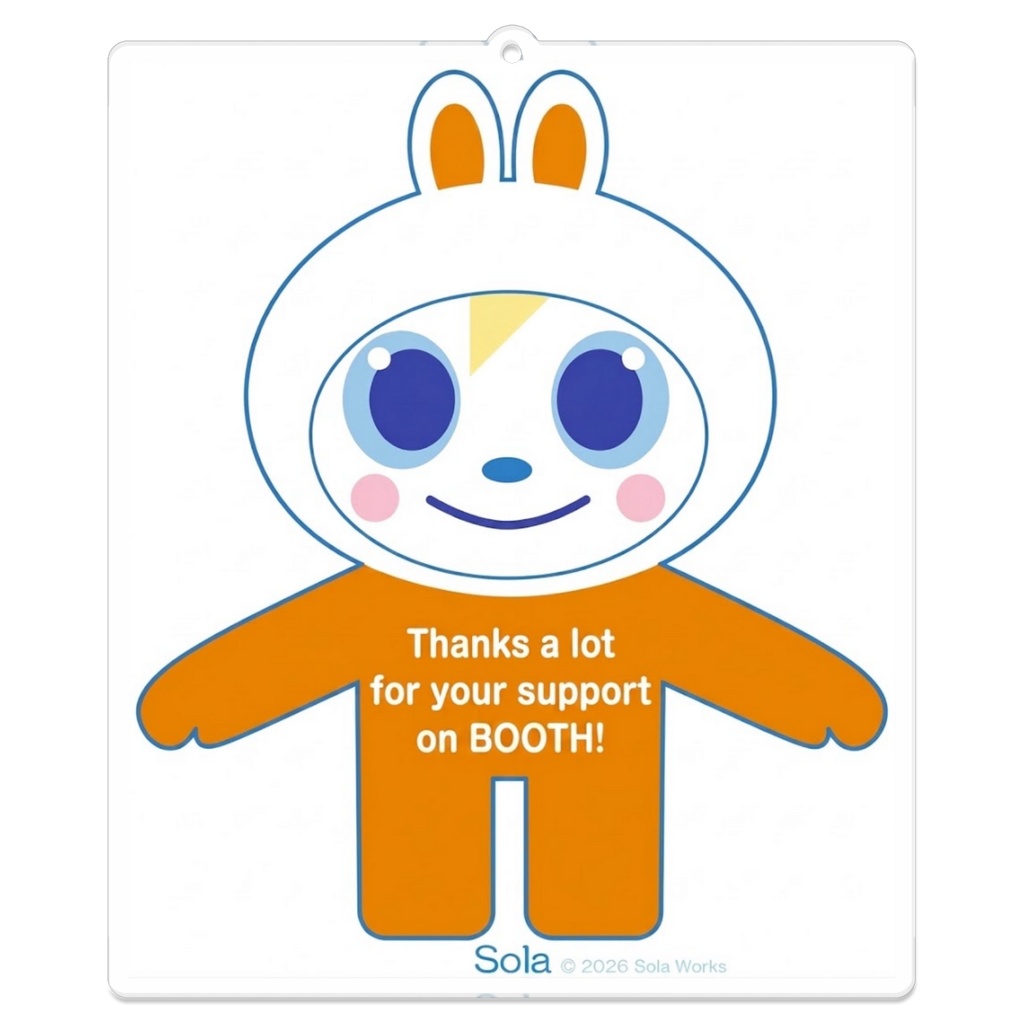 Thanks a lot for your support on Booth! 