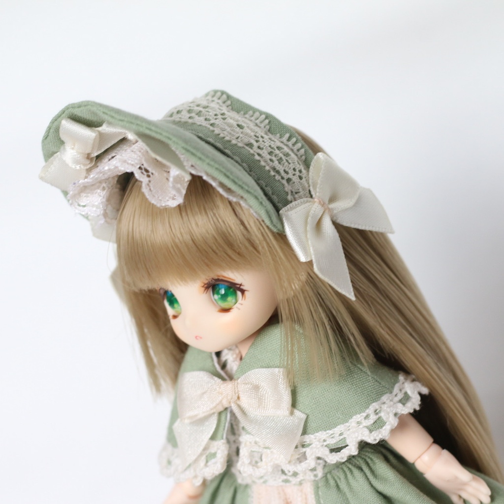 オビツ11 ケープ付きワンピース リーフグリーン