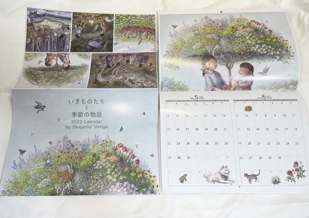 2022年カレンダー ~いきものたちと季節の物語~ 2022 Calendar