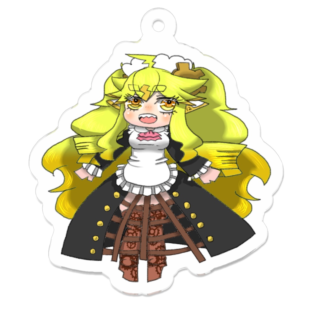 一二桐メイド服VERアクリルキーホルダーぷち