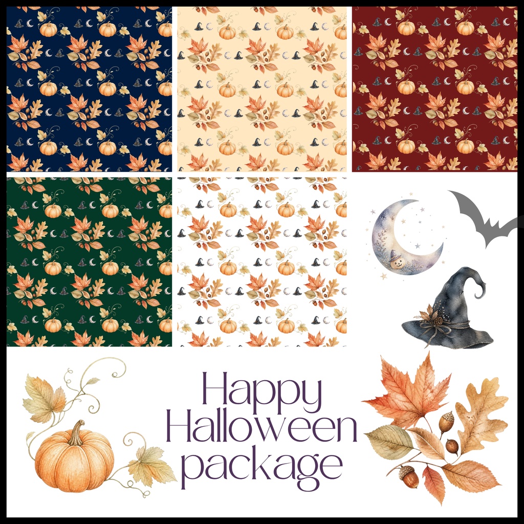 Happy Halloween package デジタルペーパー