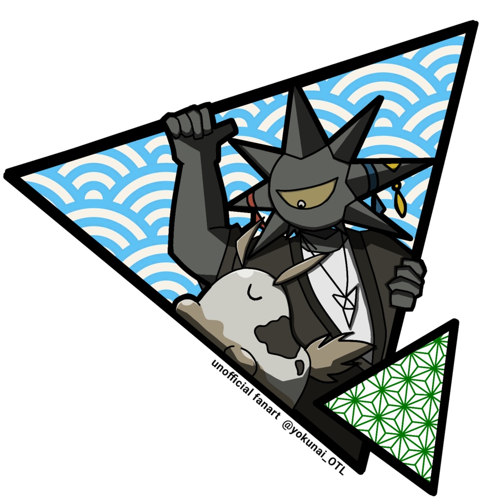 和柄ウニアクリルキーホルダー