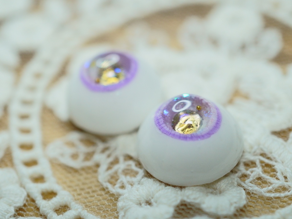 【朝露のすみれ1408】14mm/虹彩8mm