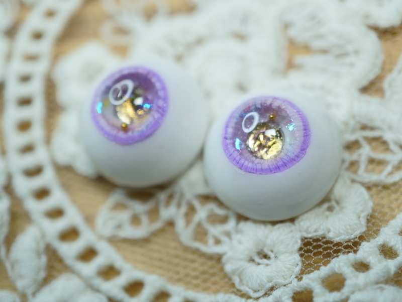 【朝露のすみれ1408】14mm/虹彩8mm