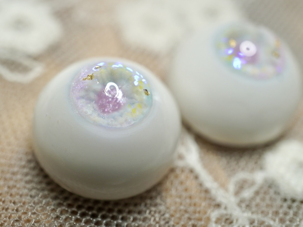  【月白の羽1608】16mm/虹彩約8mm