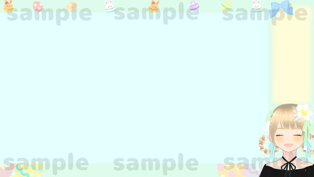 【動く背景セット】春イースター