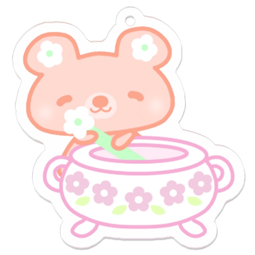 アクリルキーホルダー（くままる）