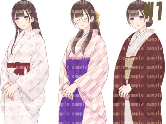 【とくだ屋】和風立ち絵女子W1