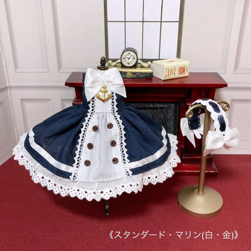 《スタンダード》メモリアワンピース 〔オビツ11サイズ ドール服〕