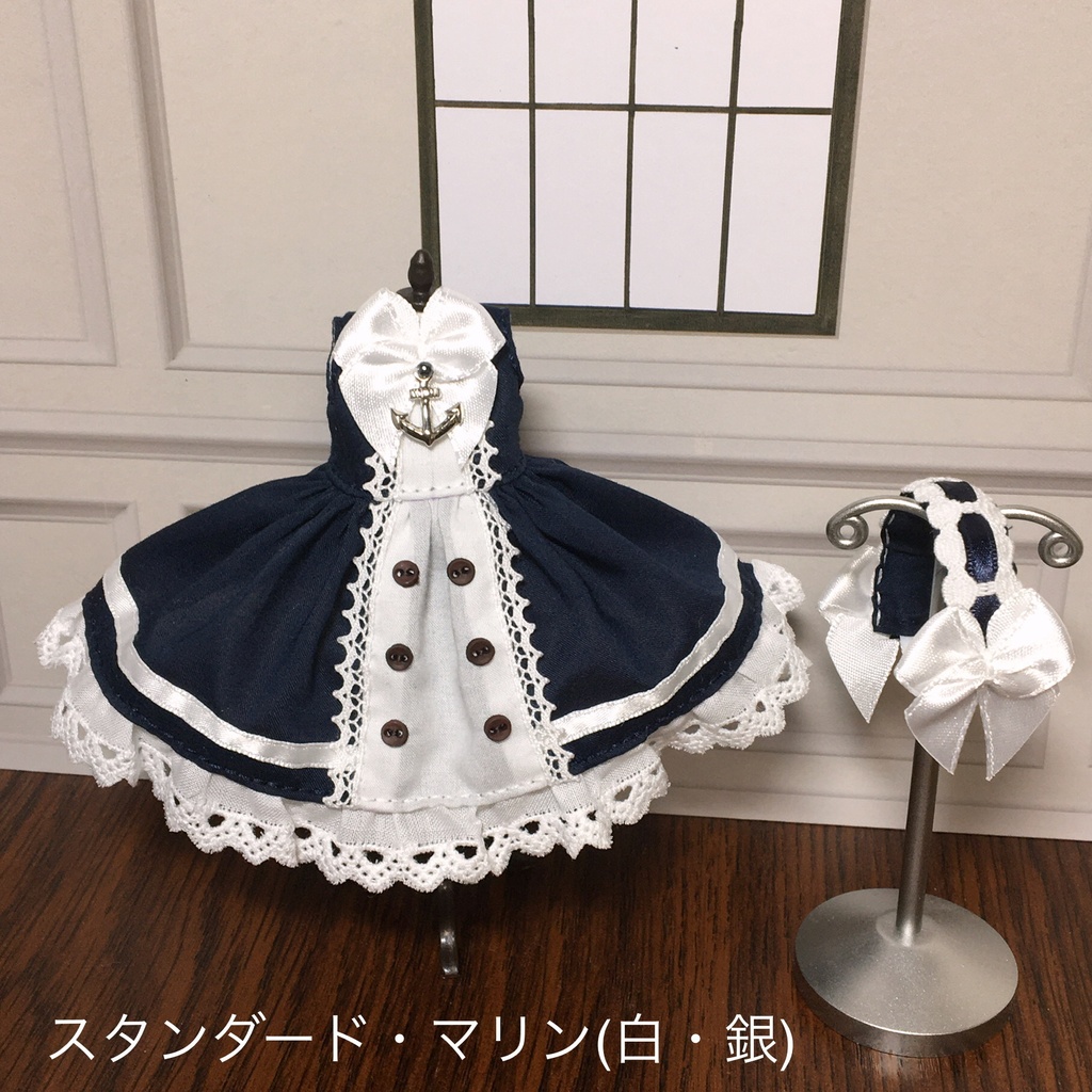 スタンダード メモリアワンピース オビツ11サイズ ドール服 桃兎紅茶館 桃兎音楽館 Booth