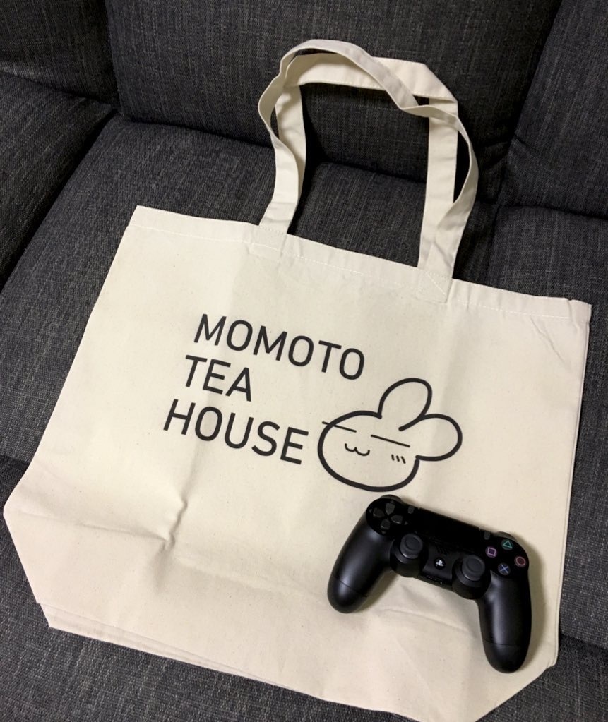 ももとうさぎさんトートバッグL