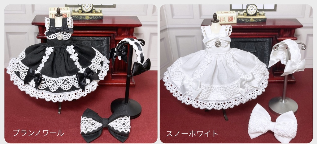 桃茶館サマードレス　ヘドレセット(全2色) ［オビツ11サイズ・ドール服］