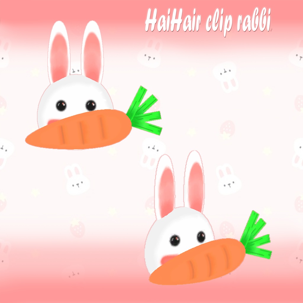 Hair clip rabbit 
