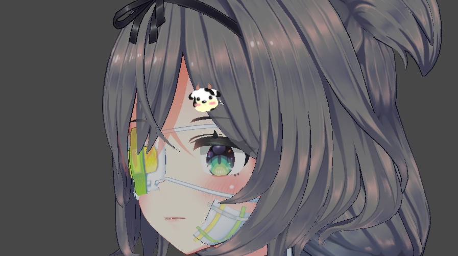 Cow hair clips / 牛の毛のクリップ