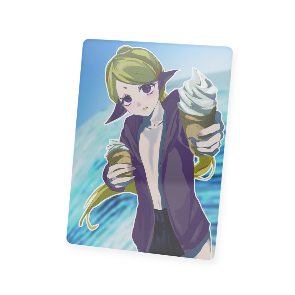 【トレカ】ミカミリオン 水着イラストトレカ