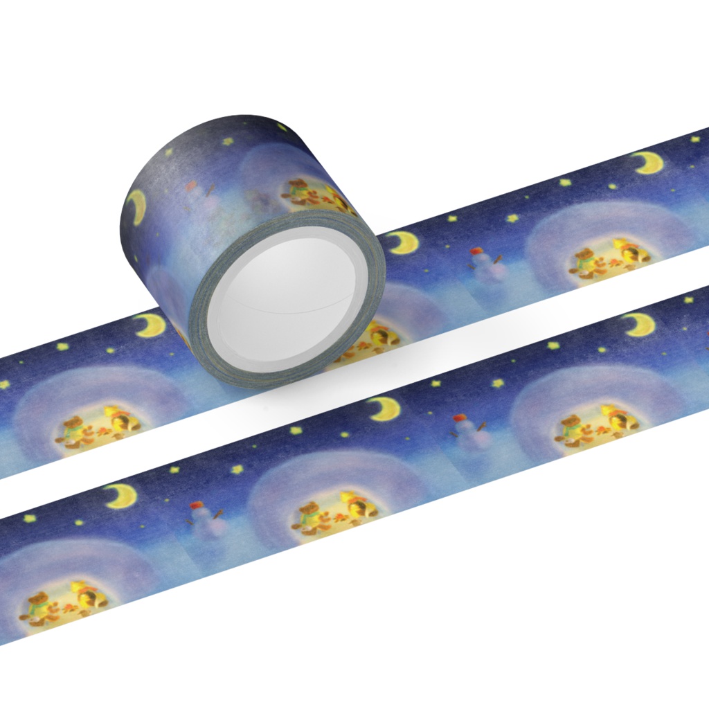 冬の夜マスキングテープ30mm