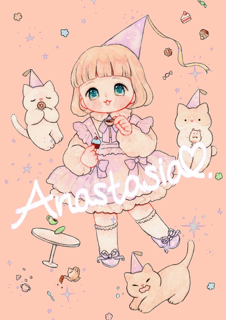 ちいさな魔女イラスト本｢Anastasia」