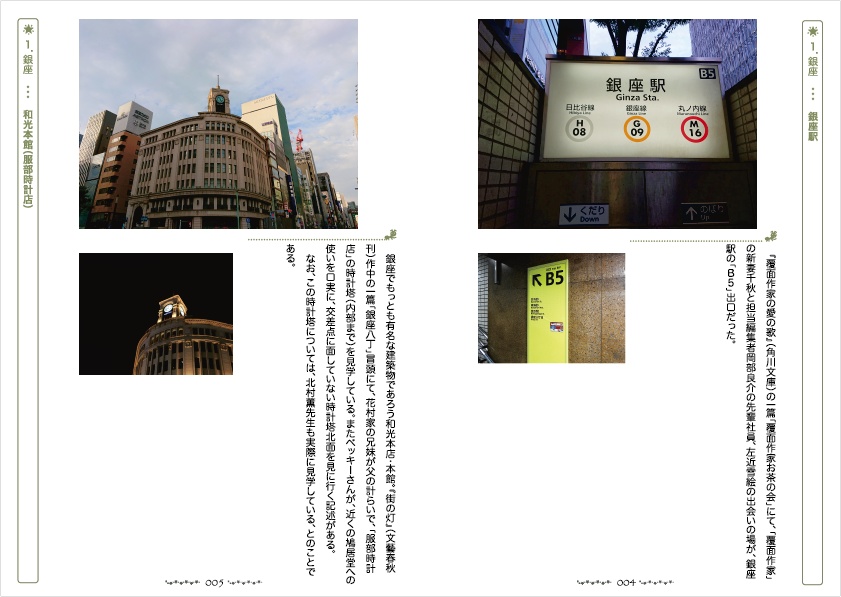 北村薫作品縁の地紹介本 北旅-東京編