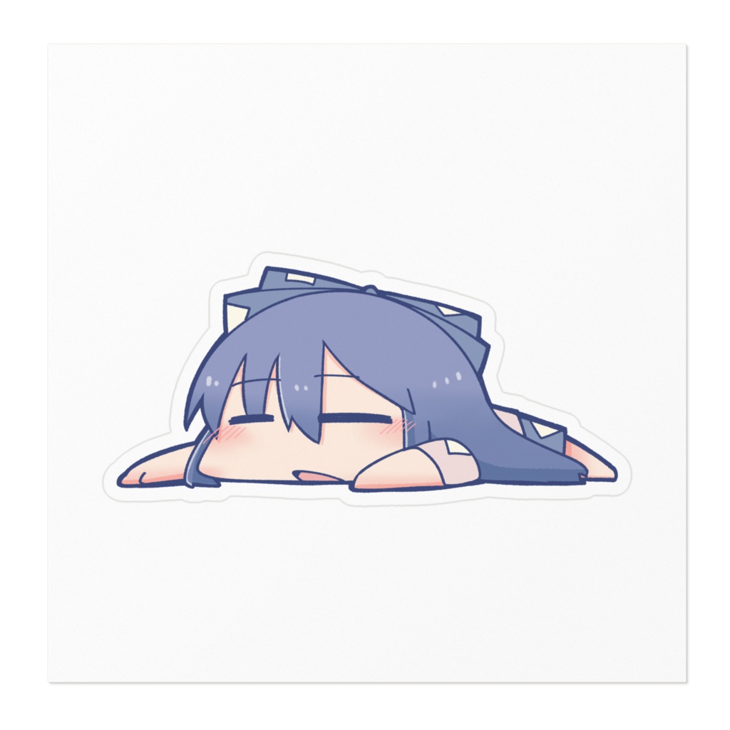 しおん寝そべりステッカー