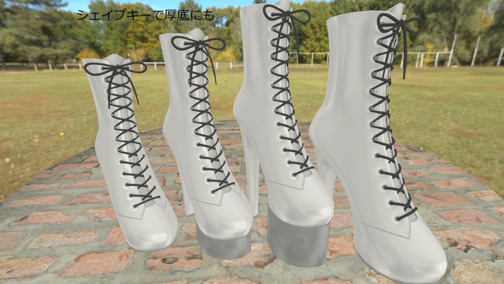 3D衣装「空々ブーツ3」【キッシュ用素体基準】