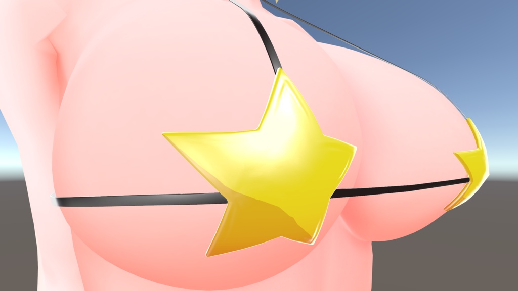 3D衣装「空々水着2 たわわスーパースター」【キッシュ用素体/たわわ専用】