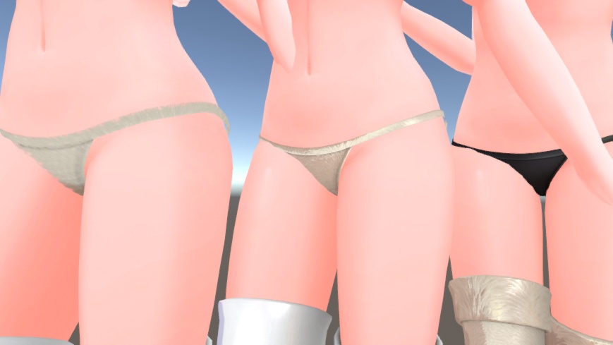 3D衣装「オフショルダーワンピース」3アバター対応【舞夜/ここあ/キッシュ用素体/たわわ/猫山苗対応】