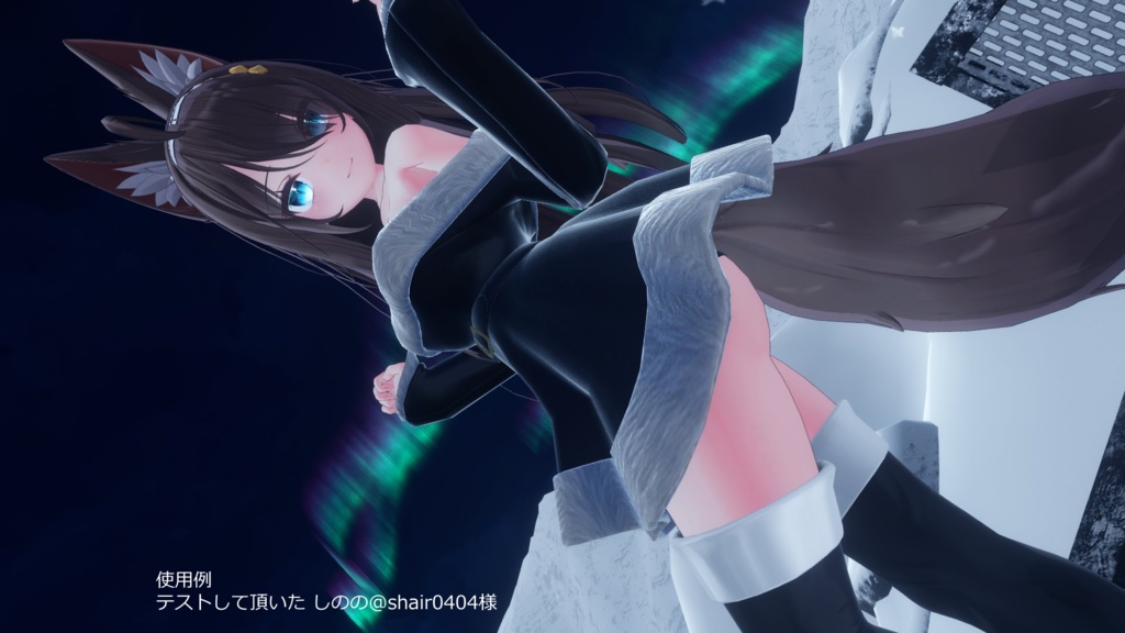 3D衣装「オフショルダーワンピース」3アバター対応【舞夜/ここあ/キッシュ用素体/たわわ/猫山苗対応】