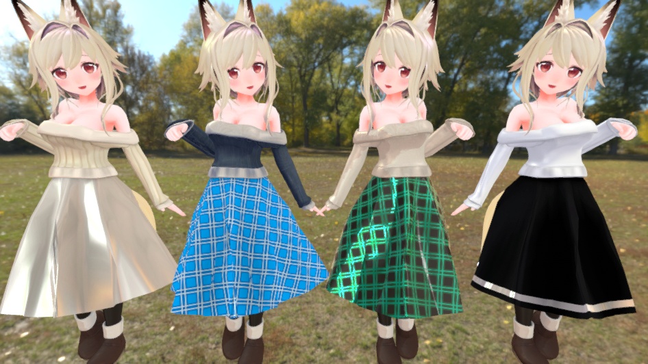 3D衣装「オフショルダートップス」Stand-alone版【キッシュ用素体用/たわわ胸対応】