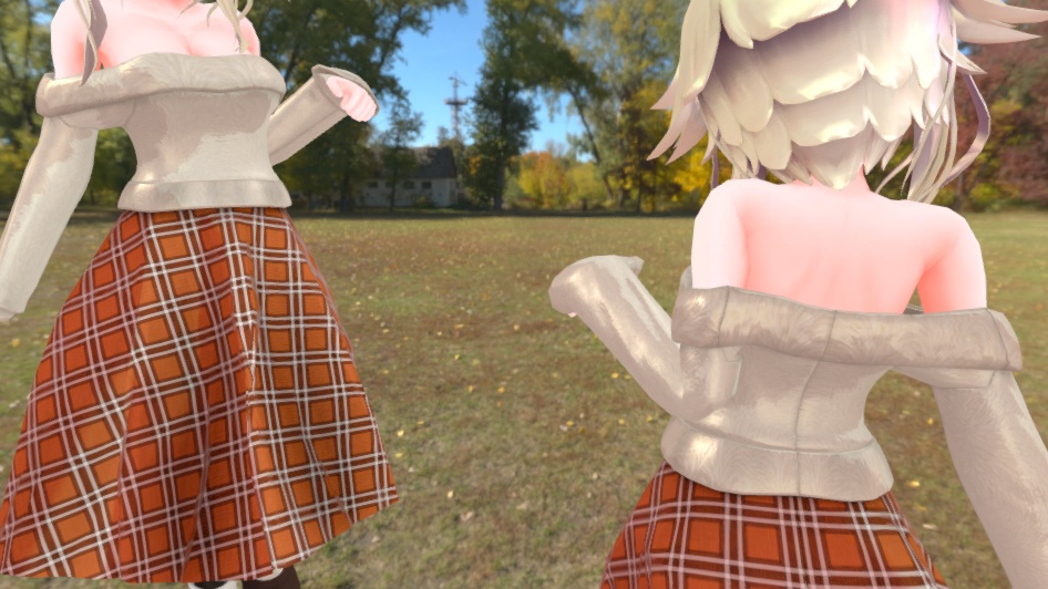 3D衣装「オフショルダートップス」Stand-alone版【キッシュ用素体用/たわわ胸対応】