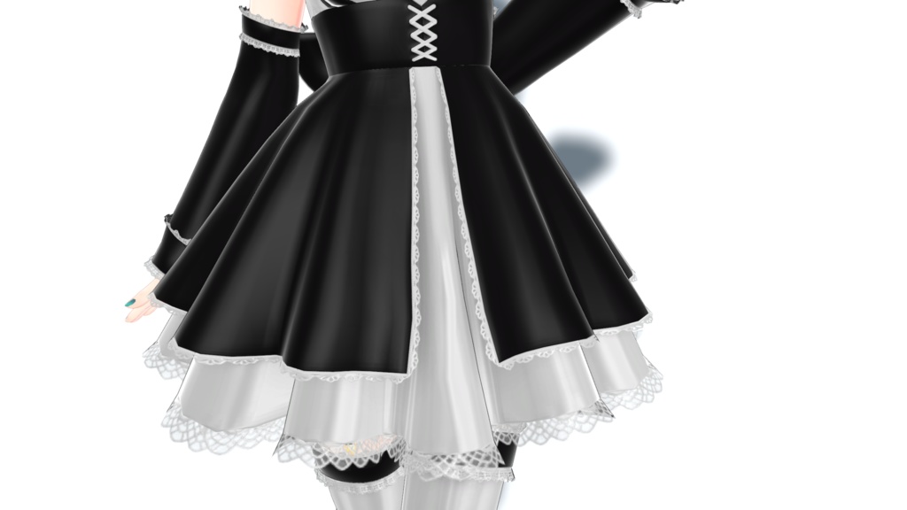 3D衣装「メイド服1」for Merino(メリノ) 【Ver.1.01】