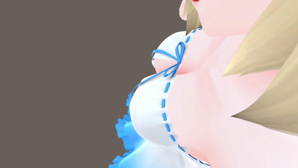 3D衣装「ワンピース2」キッシュ用素体標準/たわわ胸向け