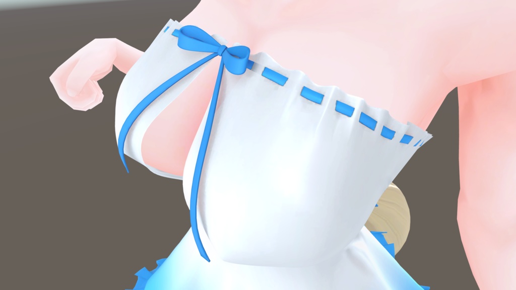 3D衣装「ワンピース2」キッシュ用素体標準/たわわ胸向け