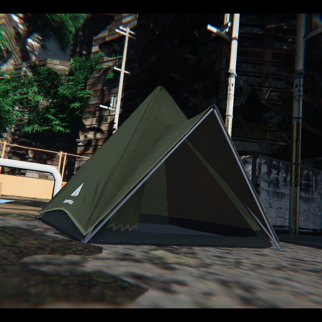 どこでも睡眠テント【VRChatアバターギミック】