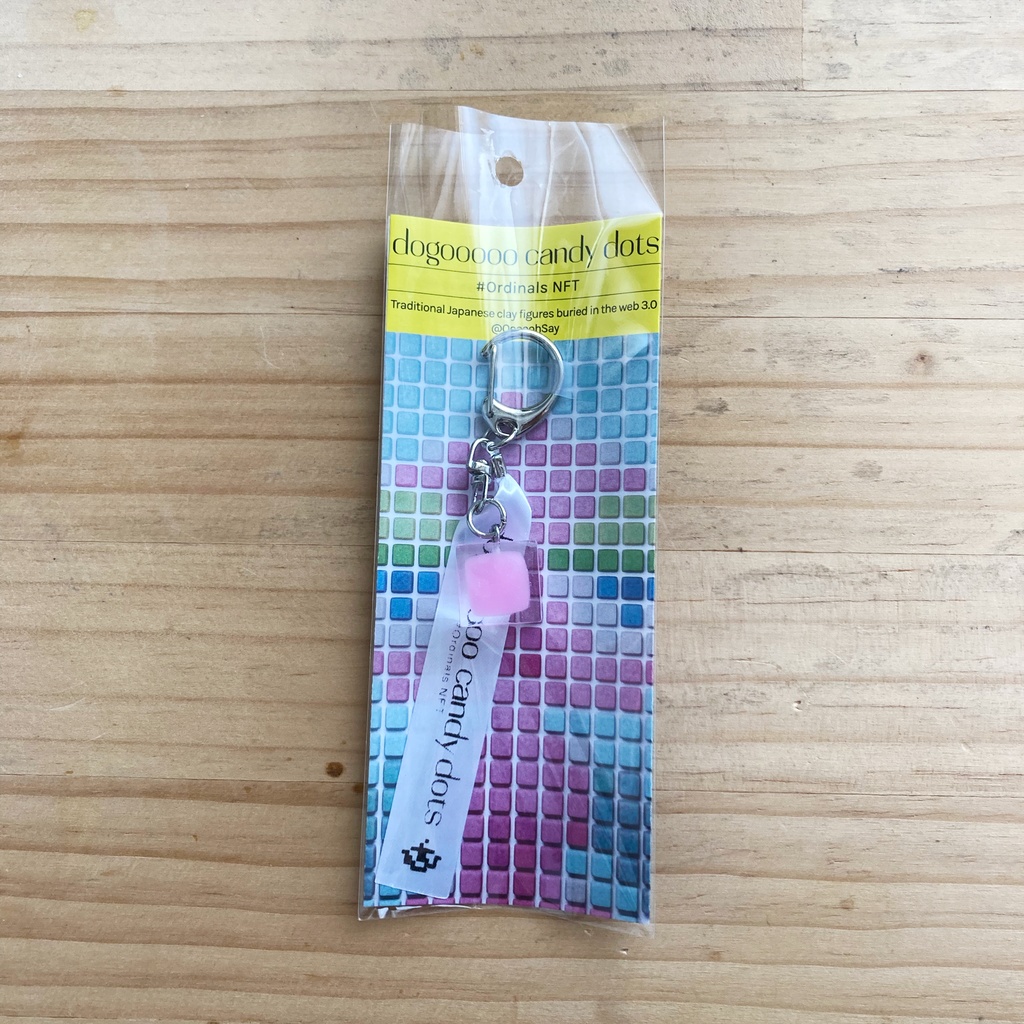 [dogooooo candy dots] key chain   color :Raspberry